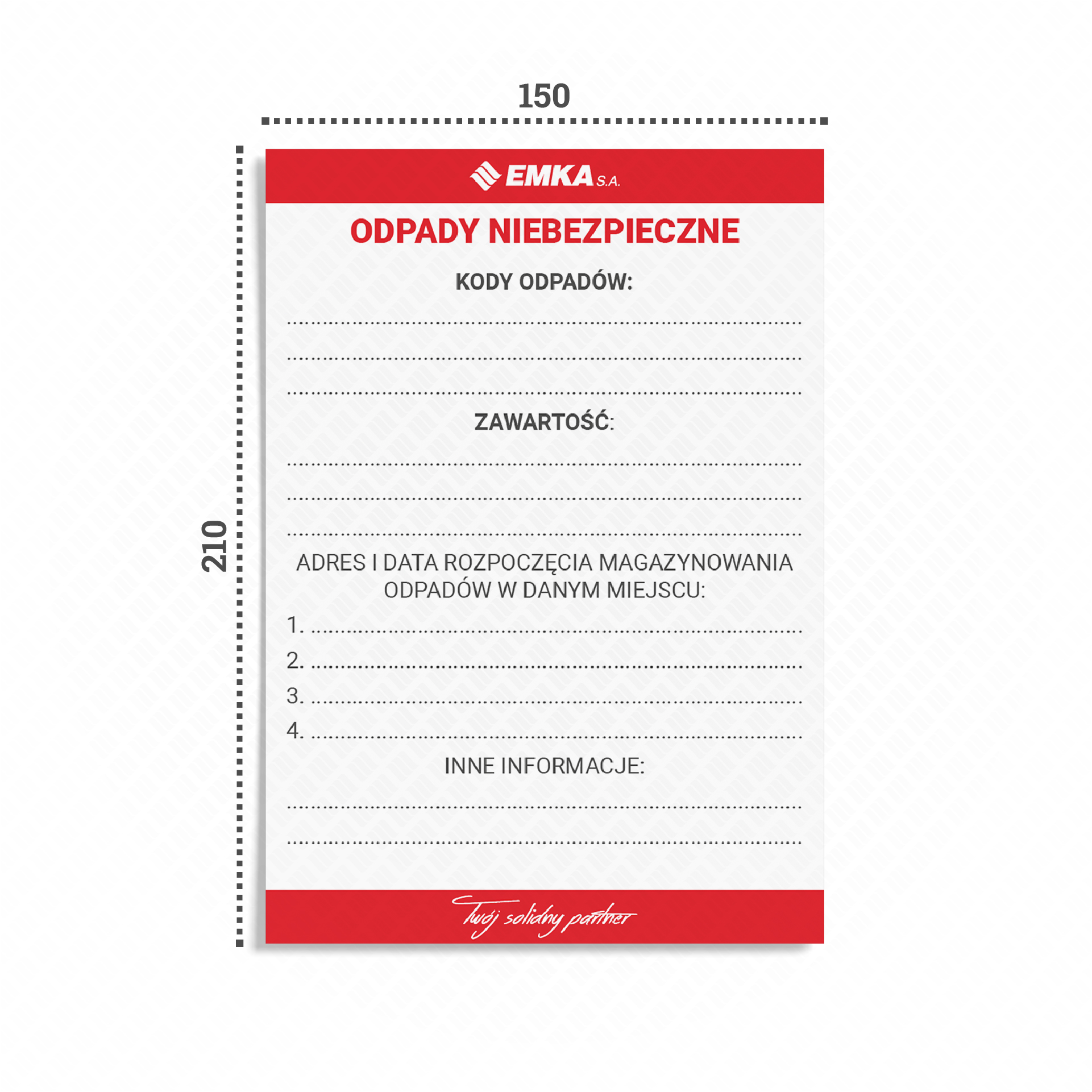 Naklejki Etykiety 25szt ODPADY NIEBEZPIECZNE 150x210 Na Worki I naklejki-etykiety-25szt-odpady-niebezpieczne-150x210-na-worki-i